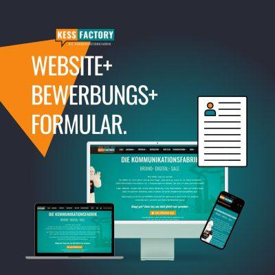 Website Bewerbungsformular