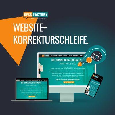 Website Korrekturschleife