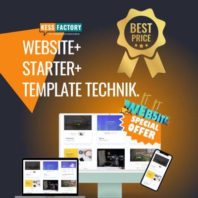 Website Starter Paket Template Technik