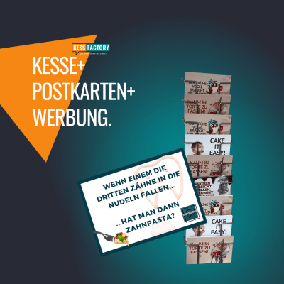 Postkartenwerbung