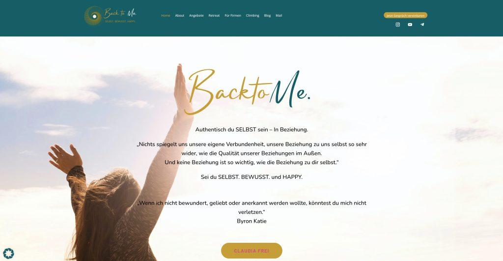 Back to me – Claudia Frei